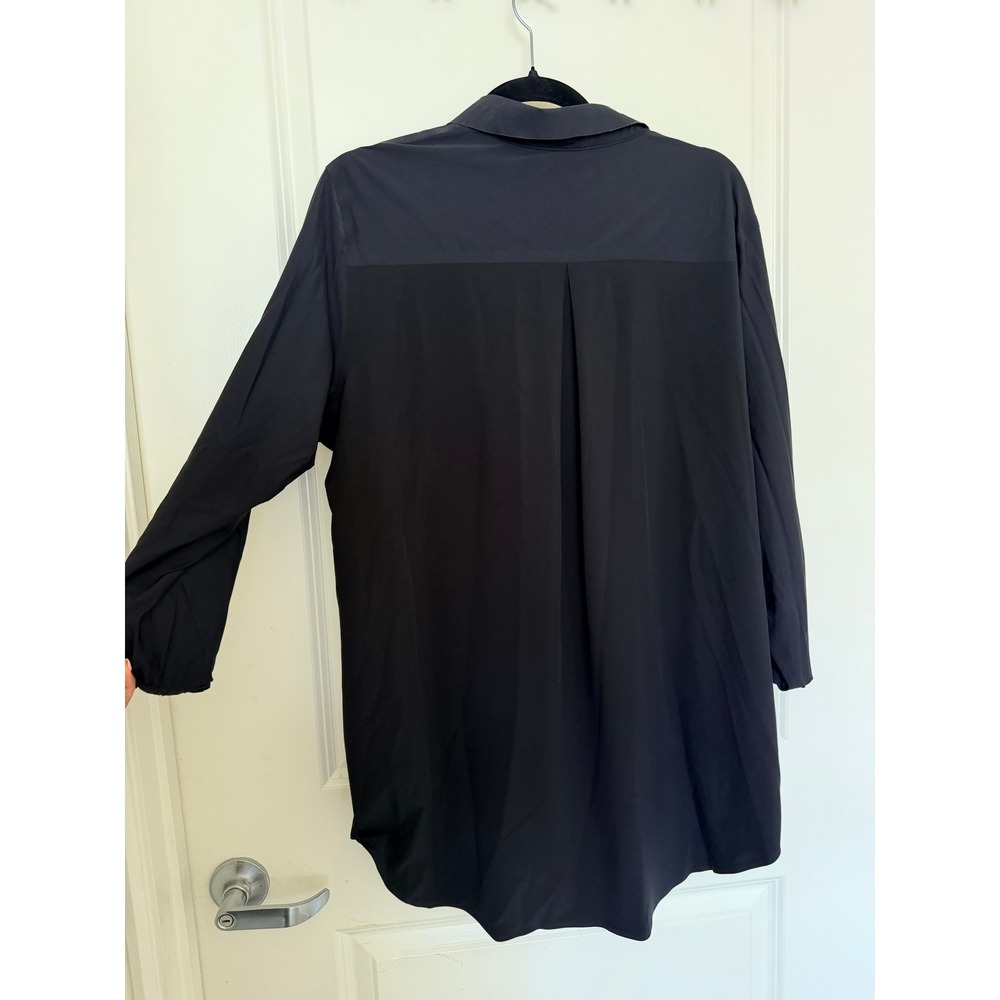 Athleta Black Button Down Collared Long Sleeve Sh… - image 7